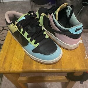 Nike Black and Pastel Sneakers
